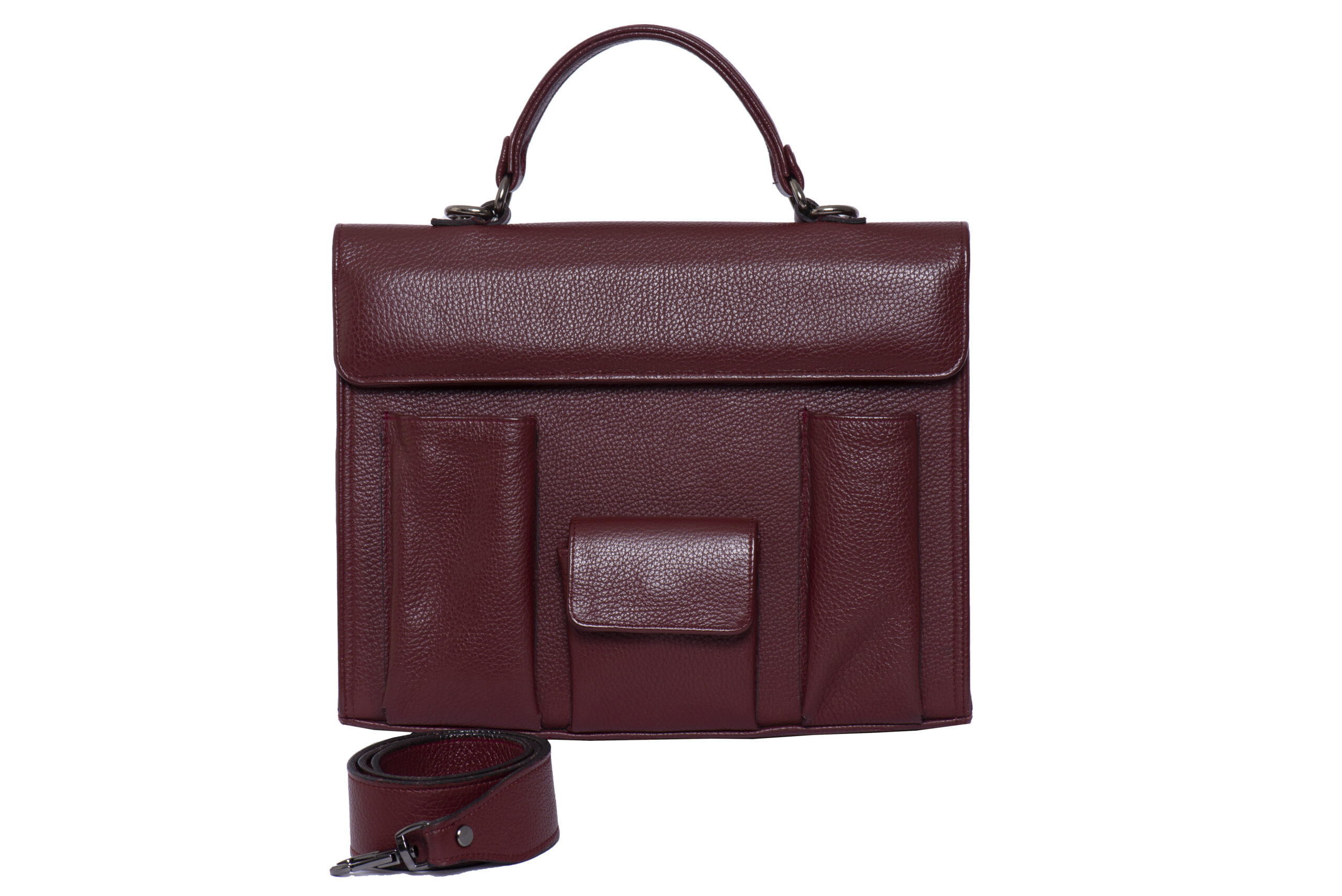 workbag bordeaux with chain